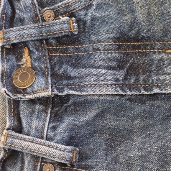 Old Navy Famous Jeans Mens 29x30 Blue Denim Straight Leg Dark Blue Wash - Picture 5 of 5